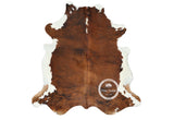 Light Brindle Tricolor Cowhide Rug , Size: Large(L), Code: AW04