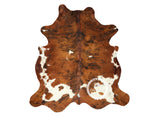 Light Brindle Tricolor Cowhide Rug , Size: Large(L), Code: AW37