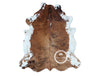 Light Brindle Tricolor Cowhide Rug , Size: Large(L), Code: AW49