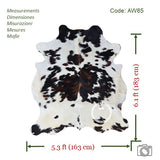 Tricolor Cowhide Rug , Size: Medium(M), Code: AW85