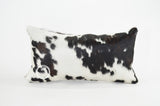 Pair Double Sided Tricolor Cowhide Lumbar Pillow Cover (Set of 2 units) 12"x 22"